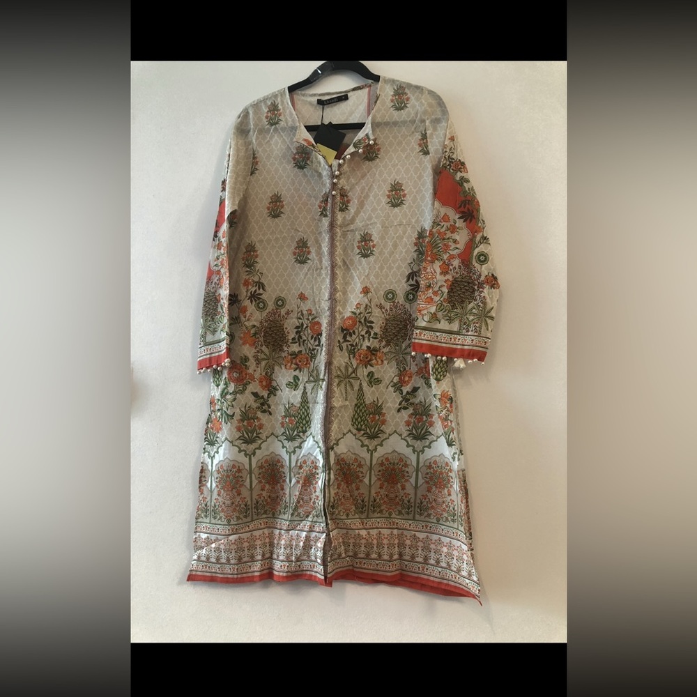 Floral Patterned Long Sleeve Dress